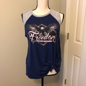 Wound Up brand. Freedom muscle shirt.